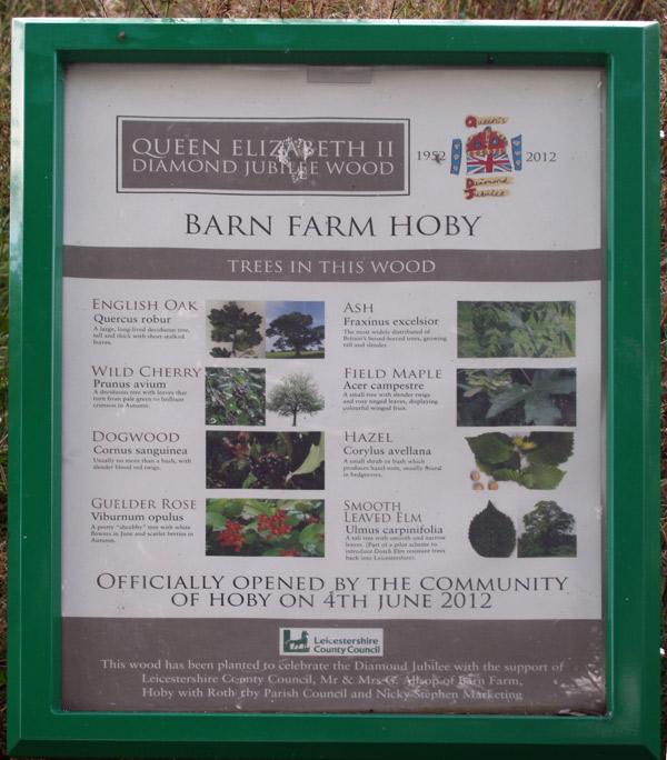 Queen Elizabeth II Diamond Jubilee Wood at Barn Farm