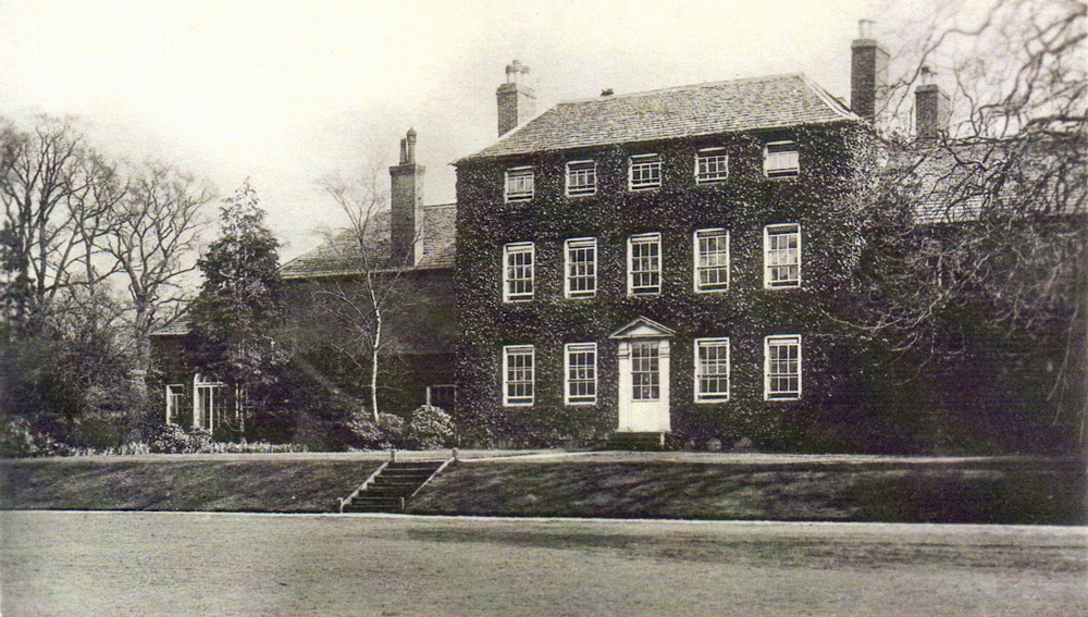 Postcard of Rotherby Hall. Date estimated from back of postcard as 1900 to 1918